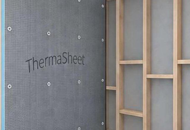 Thermasheet board fixed over frame
